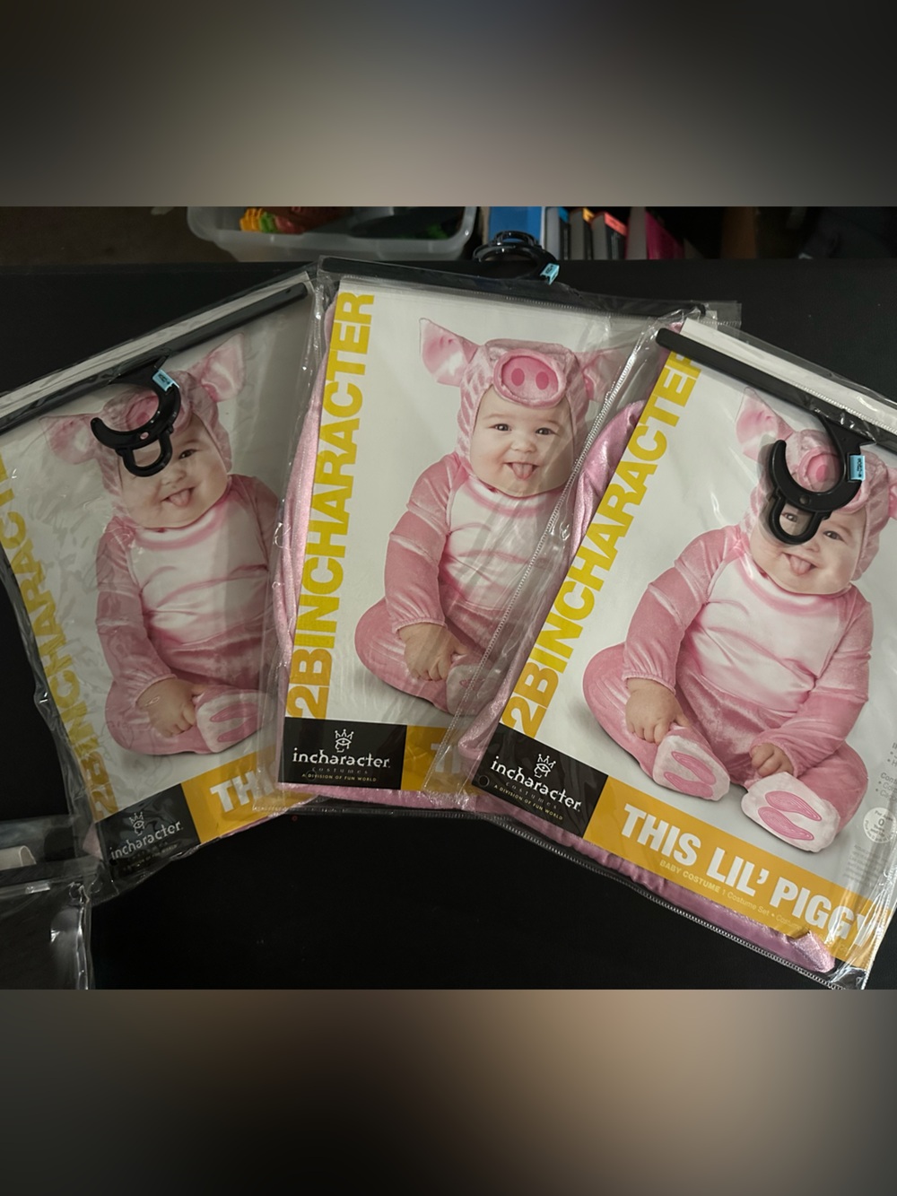 Incharacter This Lil' Piggy Pink Baby Costume - Kids Accessories bundle of 3